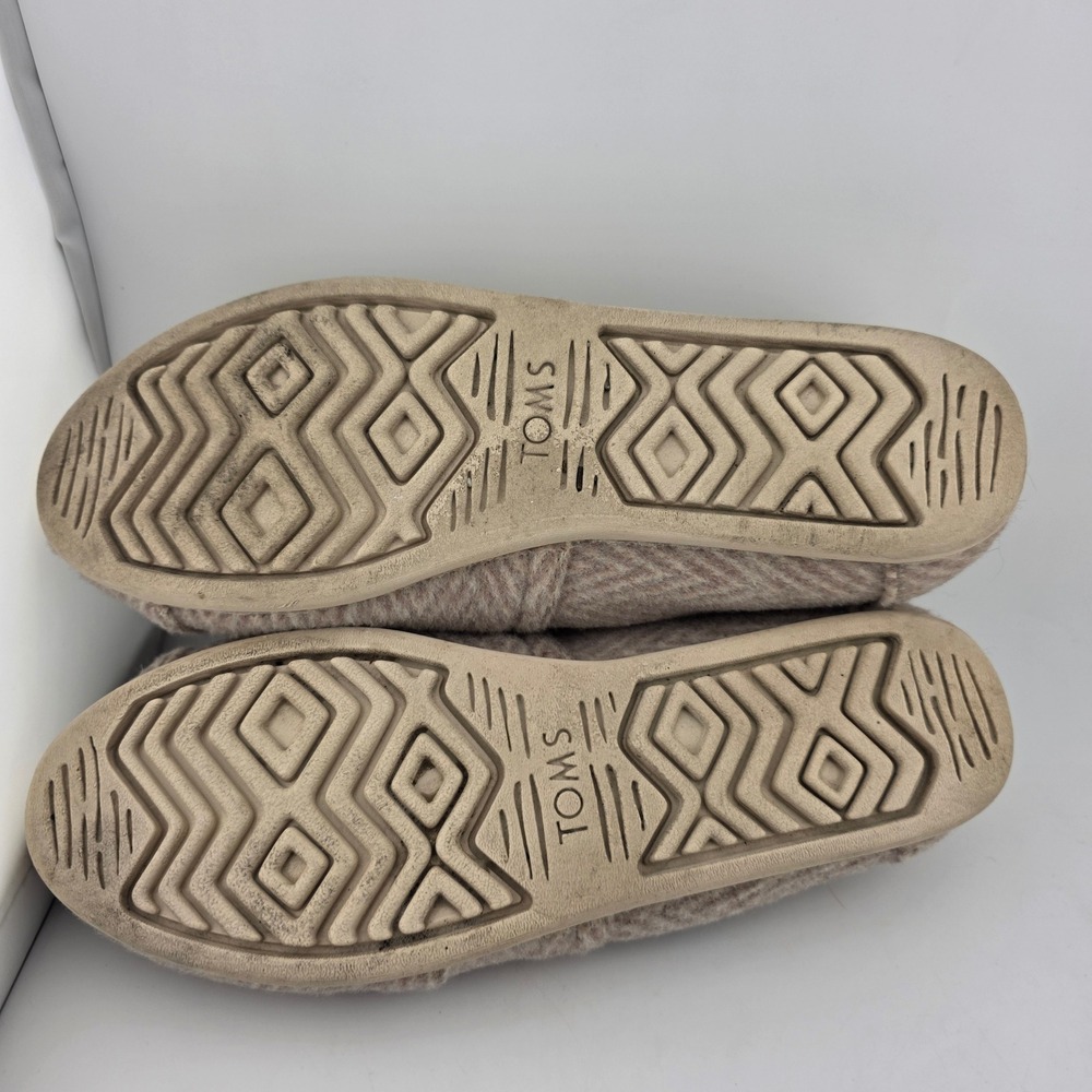 TOMS Alpargata Cloudbound Oatmeal‎ Brush Herringbone Womens Slip On Size 7 - Picture 10 of 11